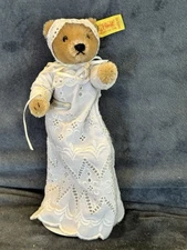 Steiff 5" Margaret Woodbury Strong Museum Christening Bear With Stand