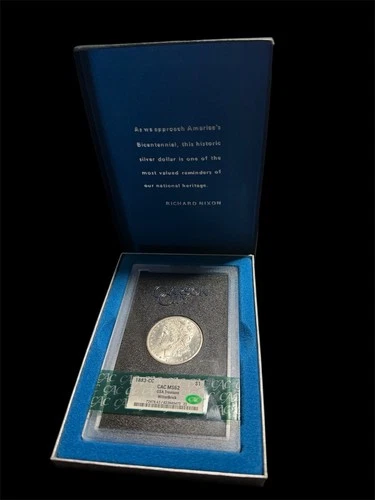1883-CC CAC MS62 Carson City Morgan Silver $1 Dollar GSA Hard-Pack