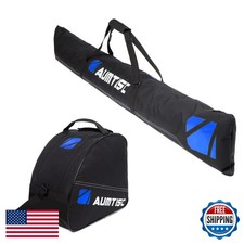 Aumtisc Ski And Boot Bag Combo For Air Travel Flying Padded Snow Ski Bags