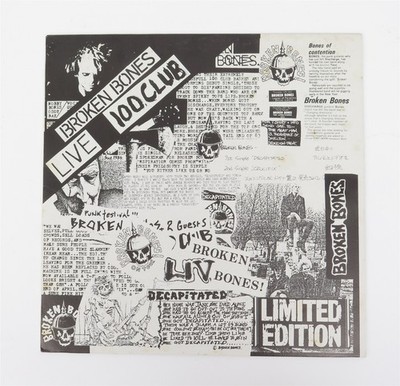 1985 Broken Bones Live At The 100 Club Vinyl LP Original UK Puink VG++ Or Better
