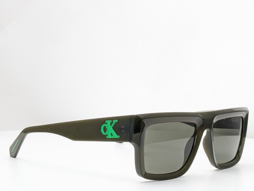 Calvin Klein Jeans Sunglasses CKJ23642S 306 Olive Frames w/ Green Lenses 54mm