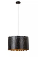 Pendelleuchte Esszimmer Metall Schwarz Gold Esstisch Ø40 Cm E27 HäNgelampe KüChe