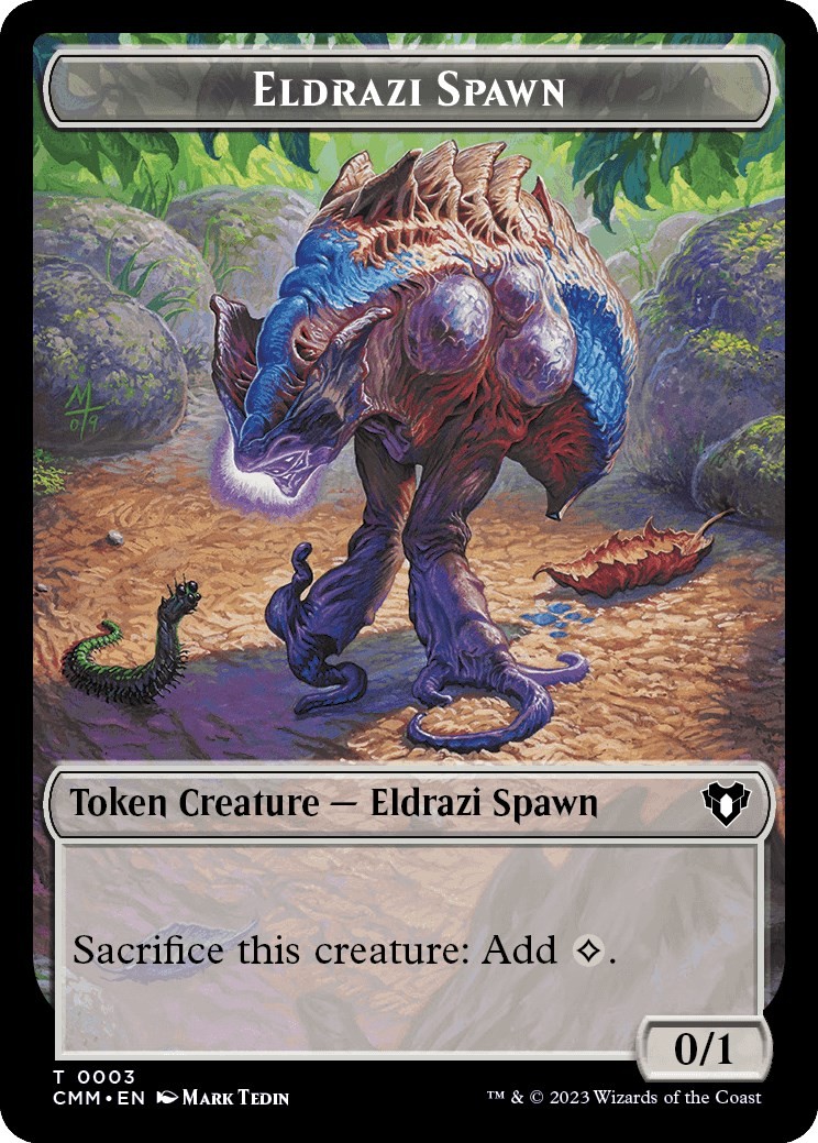 Eldrazi Spawn // Insect Double-Sided Token Commander Masters 3 // 33 NM Magic