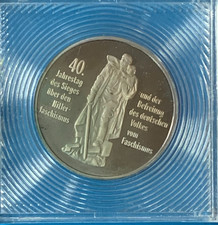 DDR 10 Mark 1985 40. Anniversary Liberation, Clear Square Capsule Proof (84