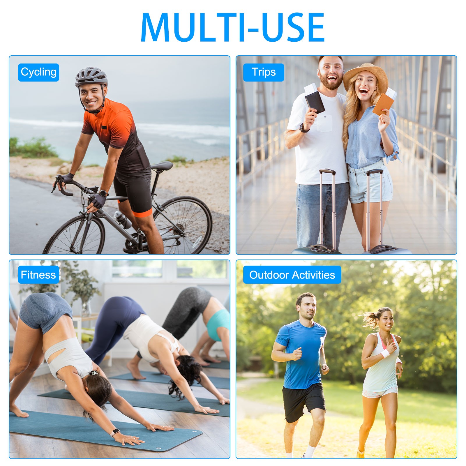 Hiking Backpack, Lightweight Portable Backpack for Hiking Camping, Orange