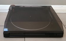 Giradischi giradischi vintage nero anni 80 Hitachi HT-MD10 funzionante