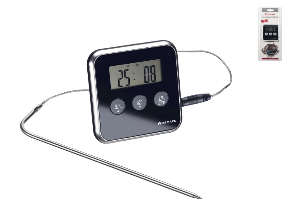 Westmark Termometro Cucina Digitale con Sonda per Arrosti e Dolci
