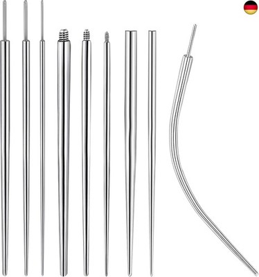 TYXHXTF 9 Pieces Piercing Taper Insertion Surgical Steel Piercing Tool Body