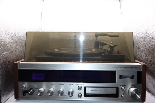 SuperScope By Marantz Model MS-18 Stereo Quadraphase Music System Powers On