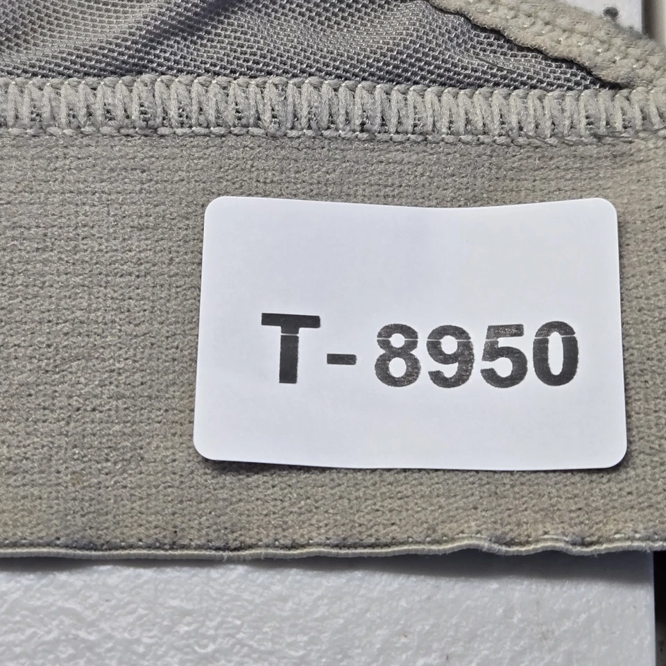 Lively Women Bra 2 Gray Striped Bralette Wireless Mesh Strap Adjustable - Image 2 of 4