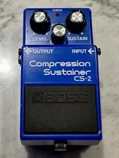 Boss CS-2 Compressor  Sustainer MIJ Excellent Cond. Black Label Japan FREE SHIP