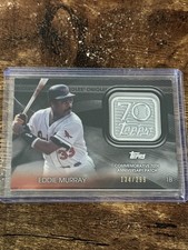 2021 Topps Eddie Murray 70th Anniversary Logo Patch Card Black /299 T70P-EM