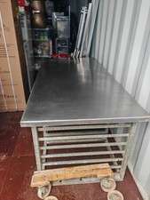 Large Heavy Duty Commercial Stainless Steel Table Bench Restaurant Catering