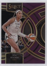 2024 Panini Select WNBA Premier Level Purple Prizm 42/149 A'ja Wilson #158 19fe