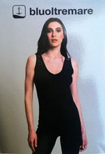 Oltremare Women's Two-Elastic Cotton Wide Shoulder Lace Tank Top Art. SG2209