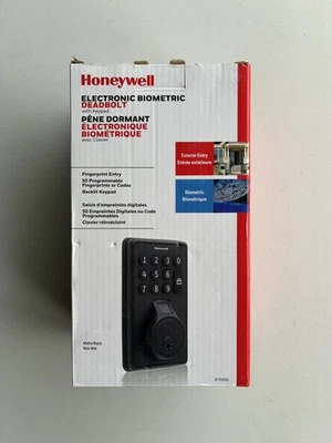 Honeywell Electric Biometric Deadbolt 8733501 - black BRAND NEW - Image 1 of 2