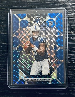 2023 Panini Mosaic - Rookies Anthony Richardson #282 Blue Mosaic Prizm /99 (RC)