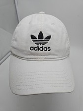 Adidas Originals Trefoil Snapback Hat White Black Logo OSFM Unisex