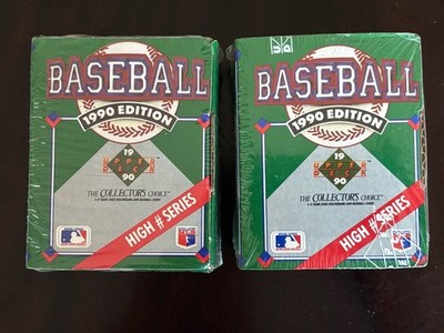 1990 Upper Deck High Number Series Factory Sealed Boxes Lot Of 2 (sets)
