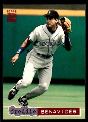 1994 Stadium Club Baseball Card Freddie Benavides Colorado Rockies #132 8754