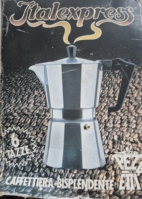 Vintage  Kaffeeberei Italexpress  6 Tassen Italian  Espresso  by Pezzetti.      