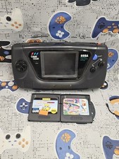 Sega Game Gear Handheld Video Game Console Black 2110 With 2 Games PARTS SALE