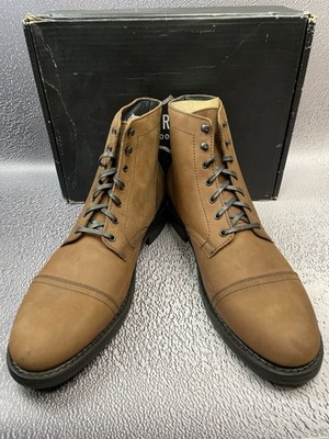 Neu Thursday Boot Company Herren Captain Schnürstiefel Terrakotta Größe 14