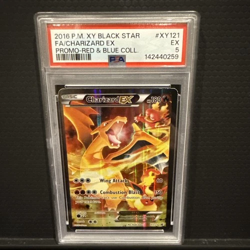 PSA 5 Charizard EX - XY121 - Black Star Promo - Pokémon TCG