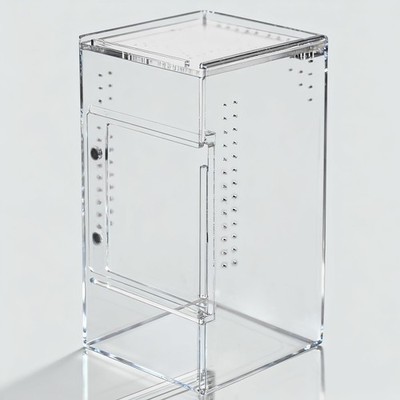3x3x6 Inch Acrylic Reptile Enclosure For Gecko Jumping Spider Praying Mantis