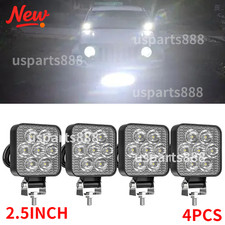 4Pcs Square LED Work Light Pods SPOT Lights For Truck Off Road 4X4 Tractor 12V