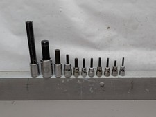 Armstrong Sae Metric Hex Allen Socket Set 38 12 Drive 11pc Usa 12 19mm