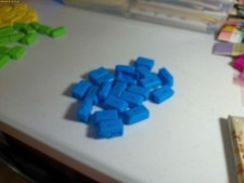 lot 20 Blue toothbrush covers