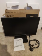 Acer KA221Q 21.5-inch 1080P Gaming Monitor Black with Stand and Power Lead