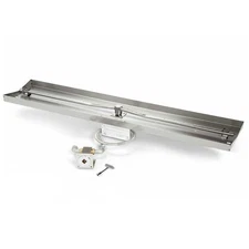 HPC Fire Match Light Gas Fire Pit Kit, 49x8in. Pan 48in. Burner, NG