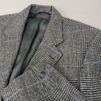 VTG Brooks Brothers 40R Mens Blazer 2 Button Jacket 100% Camel Hair Plaid