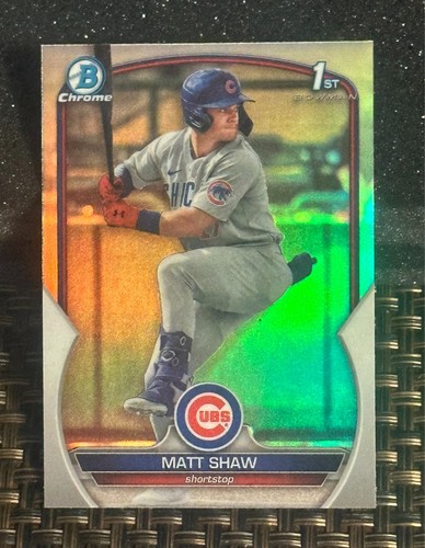Matt Shaw 2024 Bowman Chrome Mojo Refractor Autograph RC (7 card mixed lot) - Picture 5 of 24