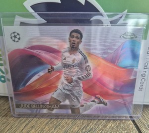 2024-25 TOPPS CHROME UEFA JUDE BELLINGHAM H5 HELIX REFRACTOR SSSP REAL MADRID