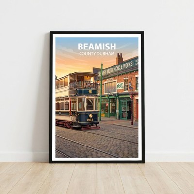 Beamish County Durham Reise Poster Wandbild Kunstdruck Urlaub Geschenk