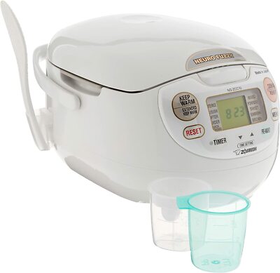 Zojirushi NS-ZCC10 Neuro Fuzzy Rice Cooker Warmer Premium White