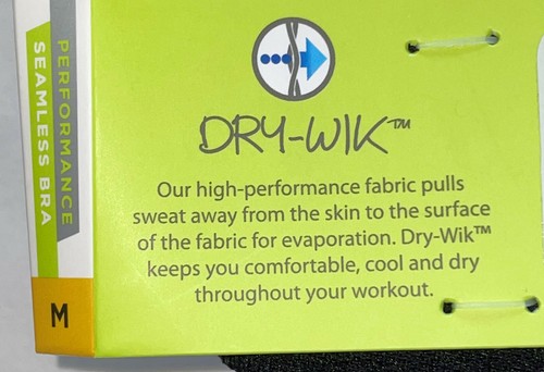 Sujetador deportivo sin costuras Marika Top corto Dry-Wik damas M 34C/36B Jacquard nuevo con etiquetas - Imagen 3 de 3