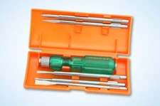 TAPARIA C 812 Screw Driver Set-5 Blades Multipurpose Heavy Duty Hand Tool Tester