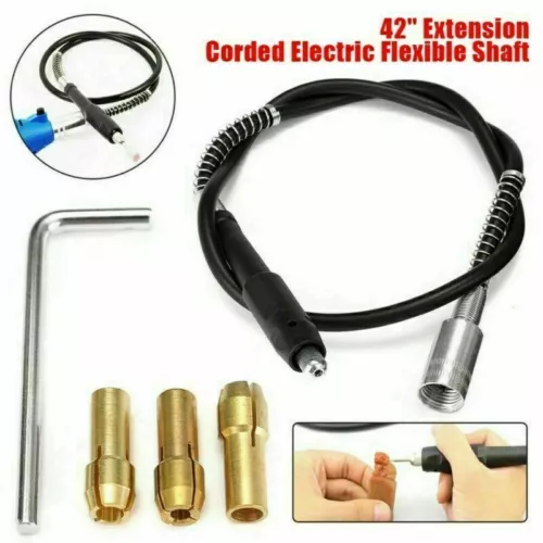 5x Flexible Biegsame Welle Verlängerung Zubehör & Dremel Proxxon Bosch 3,2mm GRO - Bild 1 von 9