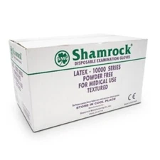 Shamrock Powder Free Textured Latex Gloves -Size XLarge Case Pack of 1000 Gloves