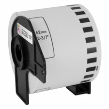 12 Rolls of DK-2205 Brother-Compatible (Continuous) Labels + 2 Cartridges