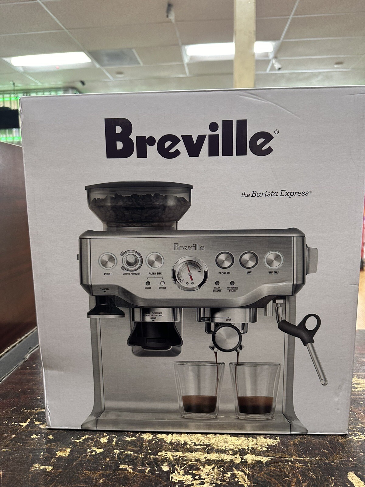 Breville the Barista Express Espresso Machine Brushed Stainless Steel BES870XL 21614055514 eBay