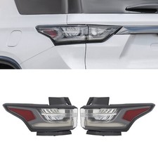 For 2018-2021 Chevy Traverse Smoked Led Tail Lights Rear Brake Lamps Pair Outer