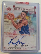 2018-19 Court Kings Heir Apparent Red Rookie On Card Auto Kevin Knox /99 Knicks