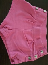 Janie and Jack Girls' Pink Shorts sz 2 cream buttons