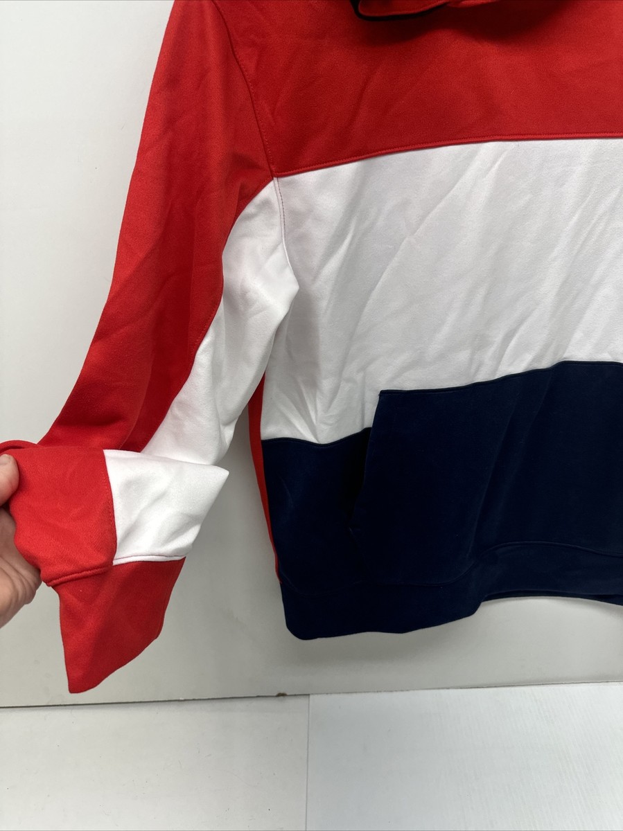 red white and blue hoodie nike