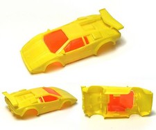 Vintage TYCO Lamborghini HO Slot Car BODY Unreleased NJ Factory Neon Test Shot
